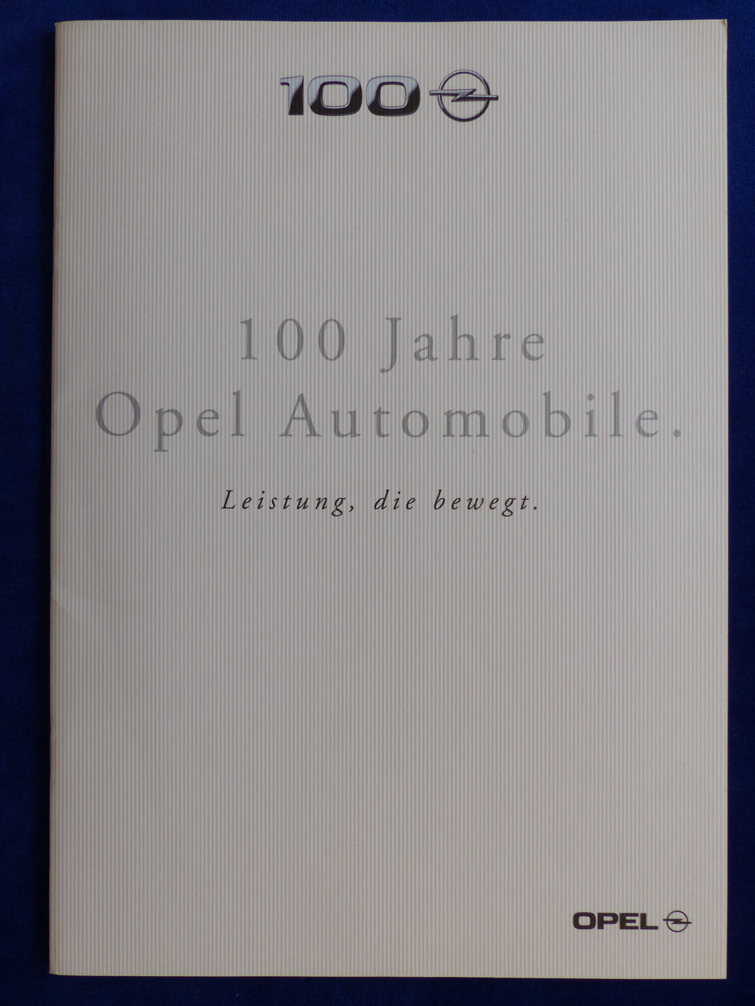 Opel 100 Jahre Jubiläum RAK2 GT Astra Edition 100 - Prospekt Brochure 02.1999