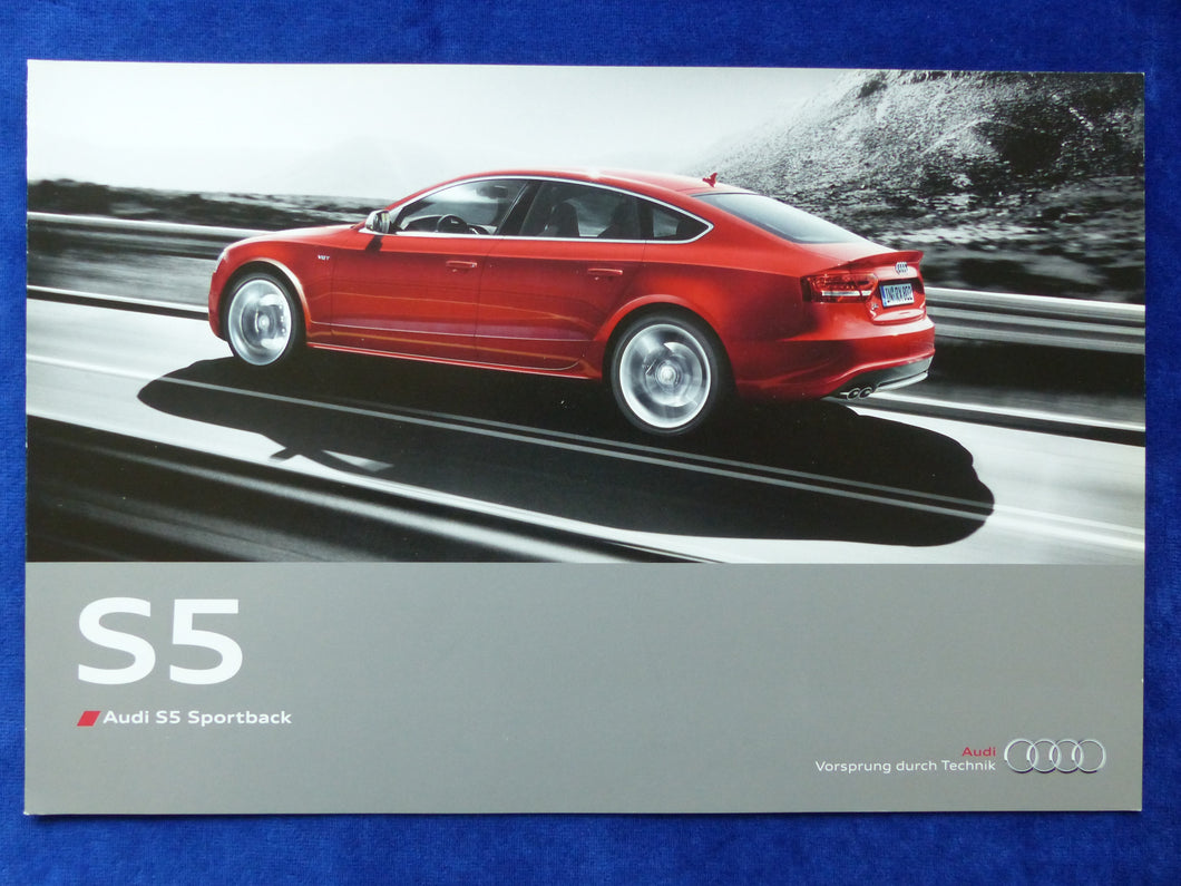 Audi S5 Sportback 3.0 V6 quattro MJ 2010 - Preview Prospekt Brochure 11.2009