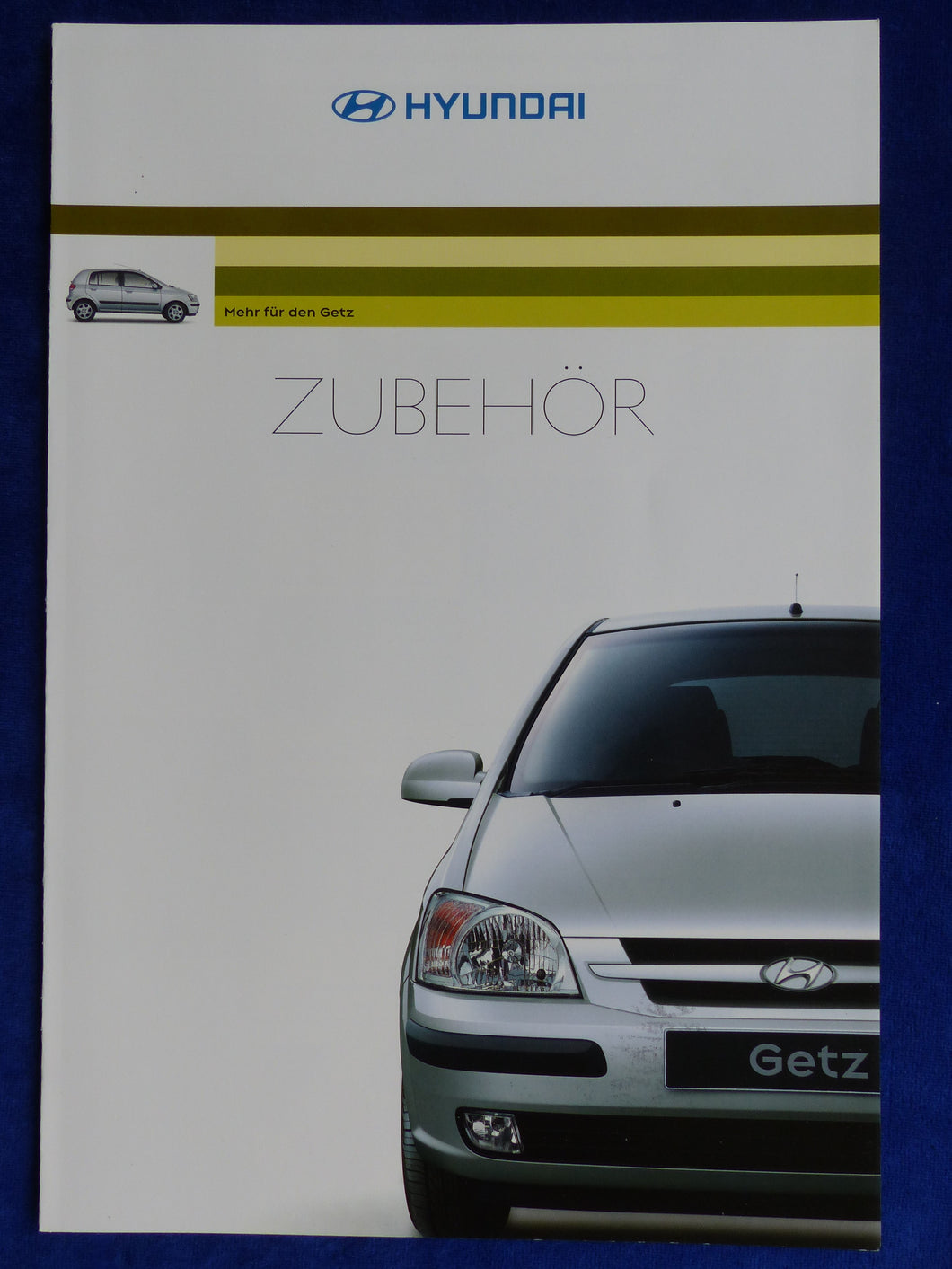 Hyundai Getz - Zubehör MJ 2003 - Prospekt Brochure 09.2002