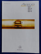 Lade das Bild in den Galerie-Viewer, Mercedes-Benz LKW Atego 1517 - Technische Daten - Prospekt Brochure 08.1999

