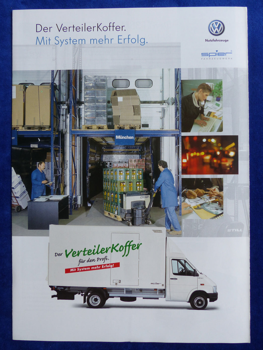 VW LT 35 46 - Verteiler-Koffer Aufbau Athlet Spier - Prospekt Brochure 10.2001