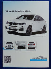 Lade das Bild in den Galerie-Viewer, AC Schnitzer BMW X4 Typ F26 MJ 2015 - Prospekt Brochure 10.2014
