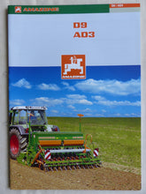 Lade das Bild in den Galerie-Viewer, Amazone Sämaschinen D9 Special AD3 Super - Prospekt Brochure 10.2009
