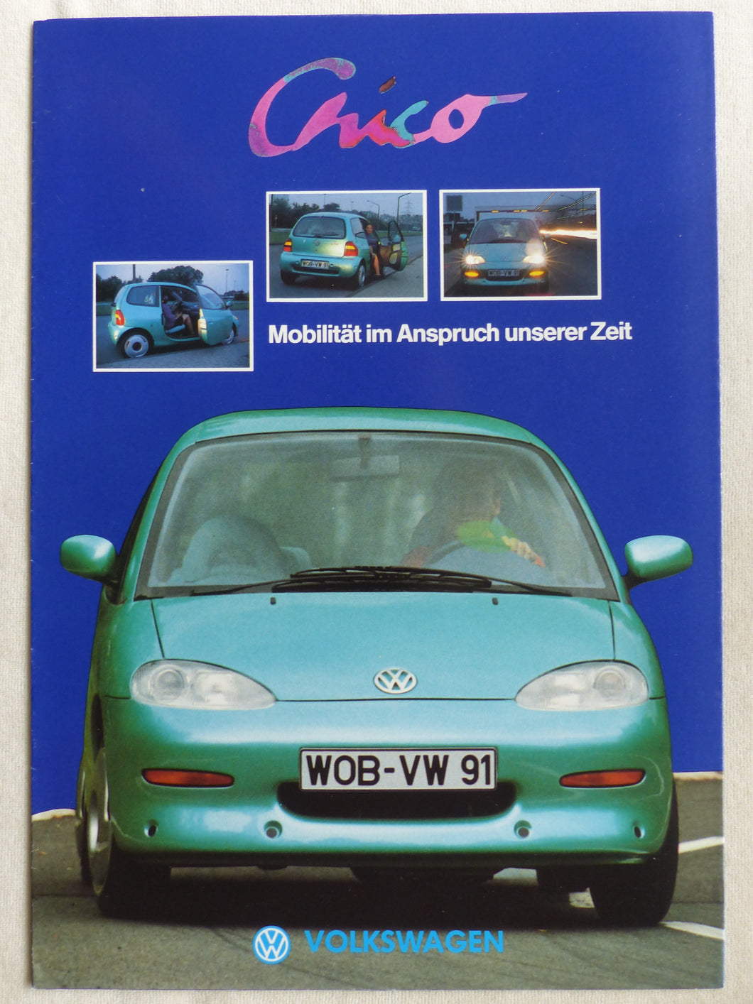 VW Chico - Studie Hybrid-Antrieb E-Motor - Prospekt Brochure 1991