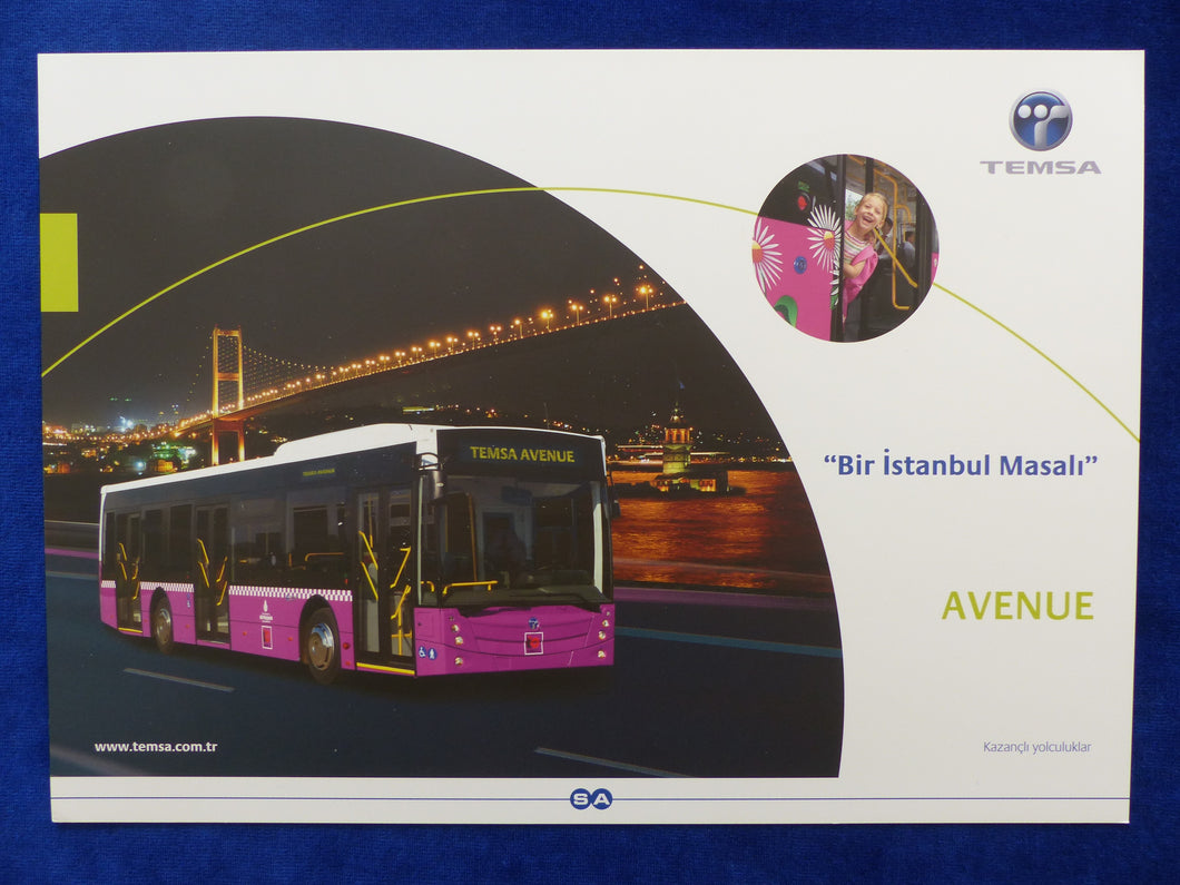 Temsa Avenue Omnibus Bus - Prospekt Brochure Türkei türkisch