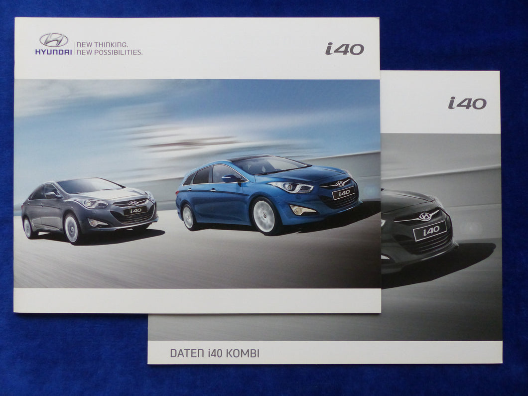 Hyundai i40 Kombi MJ 2013 - Prospekt Brochure + Preisliste 02.2013