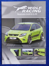 Lade das Bild in den Galerie-Viewer, Wolf Racing Ford Focus RS 360 PS MJ 2010 - Prospekt Brochure 11.2009
