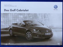 Lade das Bild in den Galerie-Viewer, VW Golf Cabrio Exclusive MJ 2014 - Prospekt Brochure + Preisliste 06.2013

