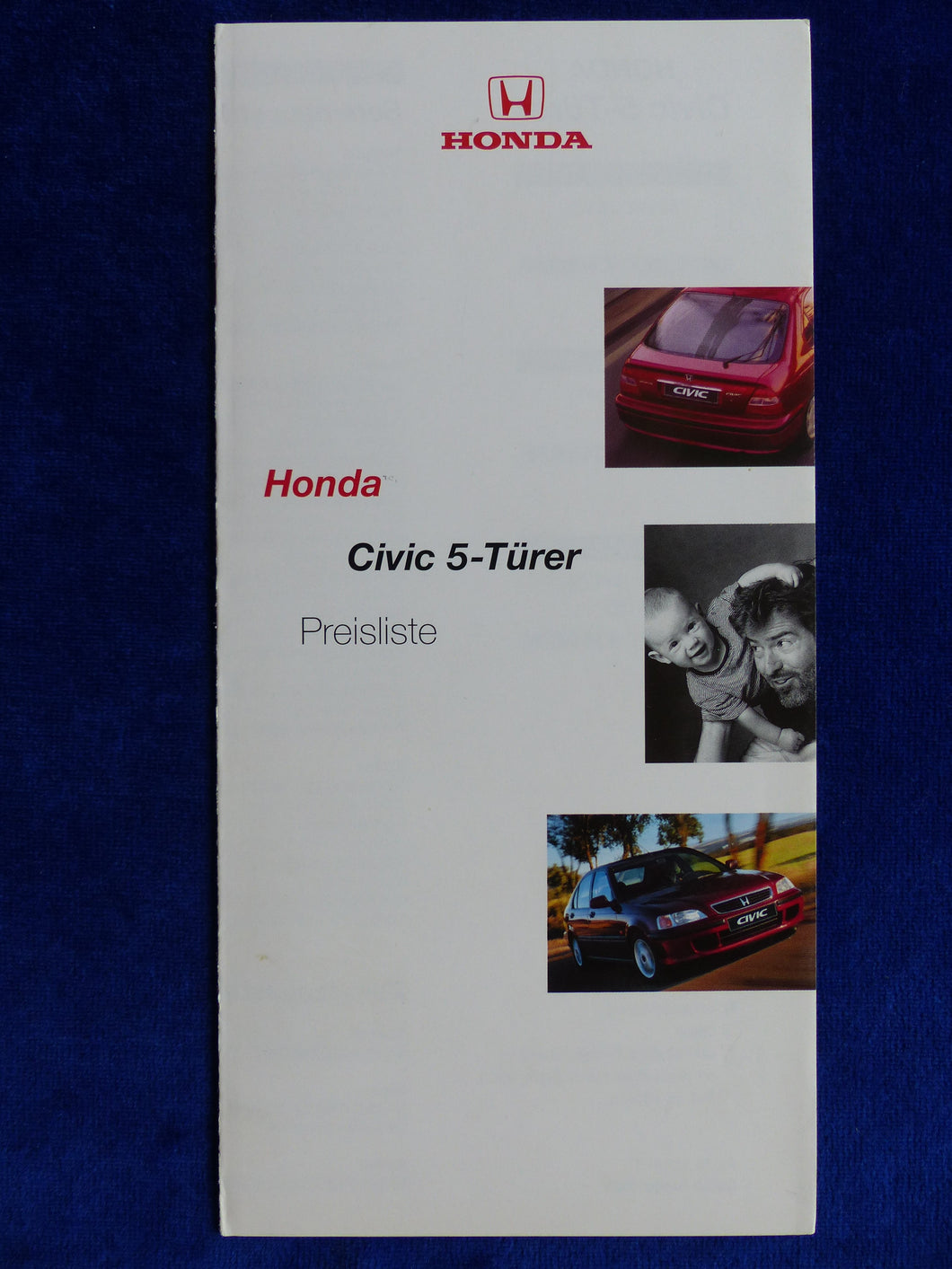 Honda Civic 5-Türer - Preisliste MJ 2001 - Prospekt Brochure 08.2000