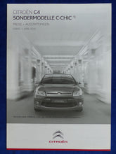 Lade das Bild in den Galerie-Viewer, Citroen C4 C-Chic Sondermodell - Preisliste - Prospekt Brochure 04.2010
