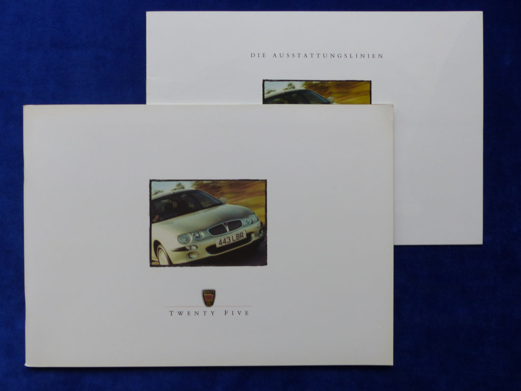 Rover 25 Twenty Five Celeste Sport - Prospekt Brochure + Ausstattungen 01.2000