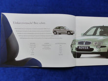 Lade das Bild in den Galerie-Viewer, Rover 25 Twenty Five Celeste Sport - Prospekt Brochure + Ausstattungen 01.2000
