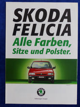 Lade das Bild in den Galerie-Viewer, Skoda Felicia - Farben &amp; Polster - Prospekt Brochure 02.1995
