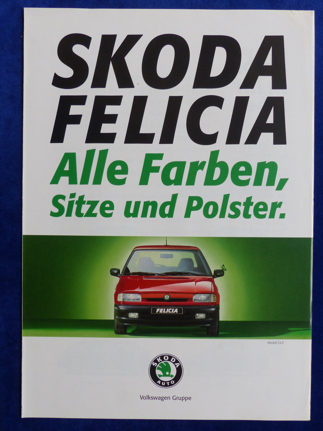 Skoda Felicia - Farben & Polster - Prospekt Brochure 02.1995