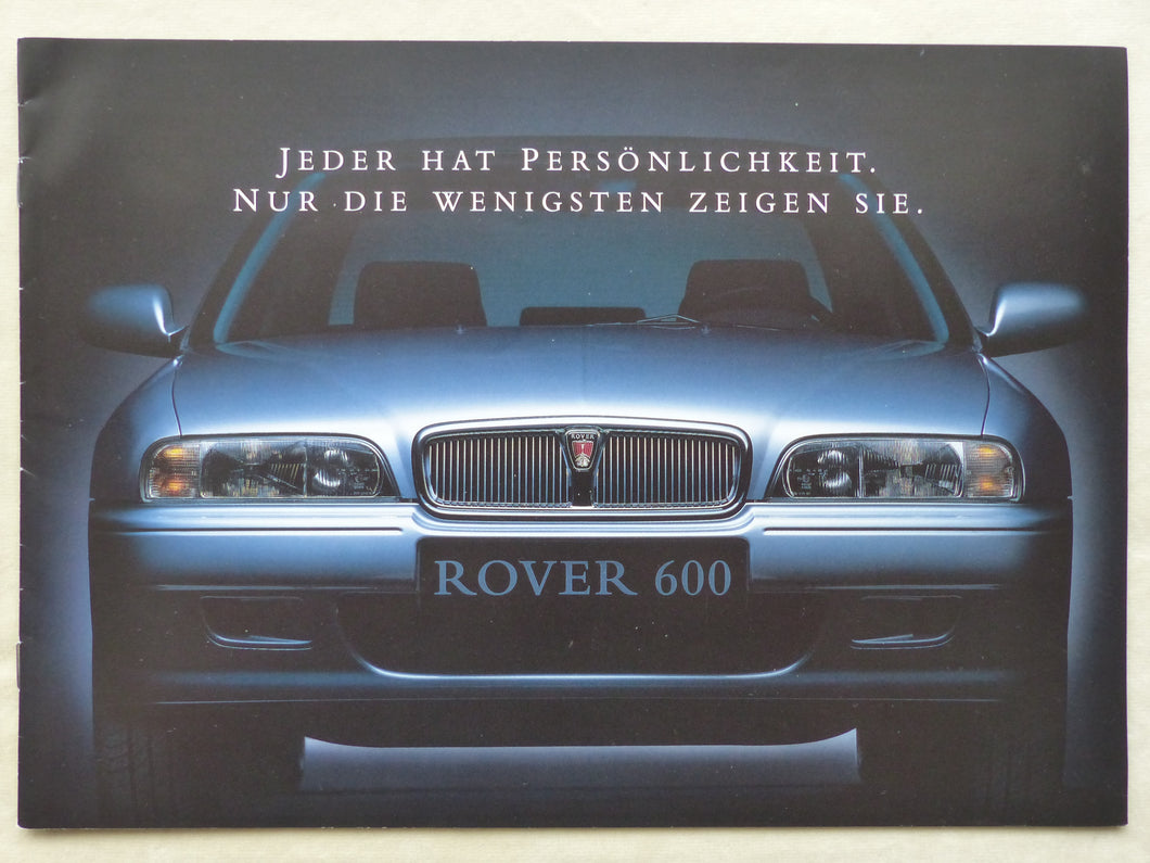 Rover 600 618 620 Classic Limited Edition MJ 1998 - Prospekt Brochure 10.1997