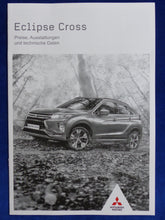 Lade das Bild in den Galerie-Viewer, Mitsubishi Eclipse Cross Intro Edition - Prospekt Brochure + Preisliste 01.2018
