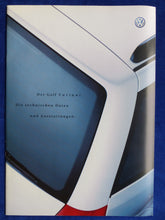 Lade das Bild in den Galerie-Viewer, VW Golf Variant MJ 2003 - Prospekt Brochure + Daten &amp; Ausstattungen 10.2002
