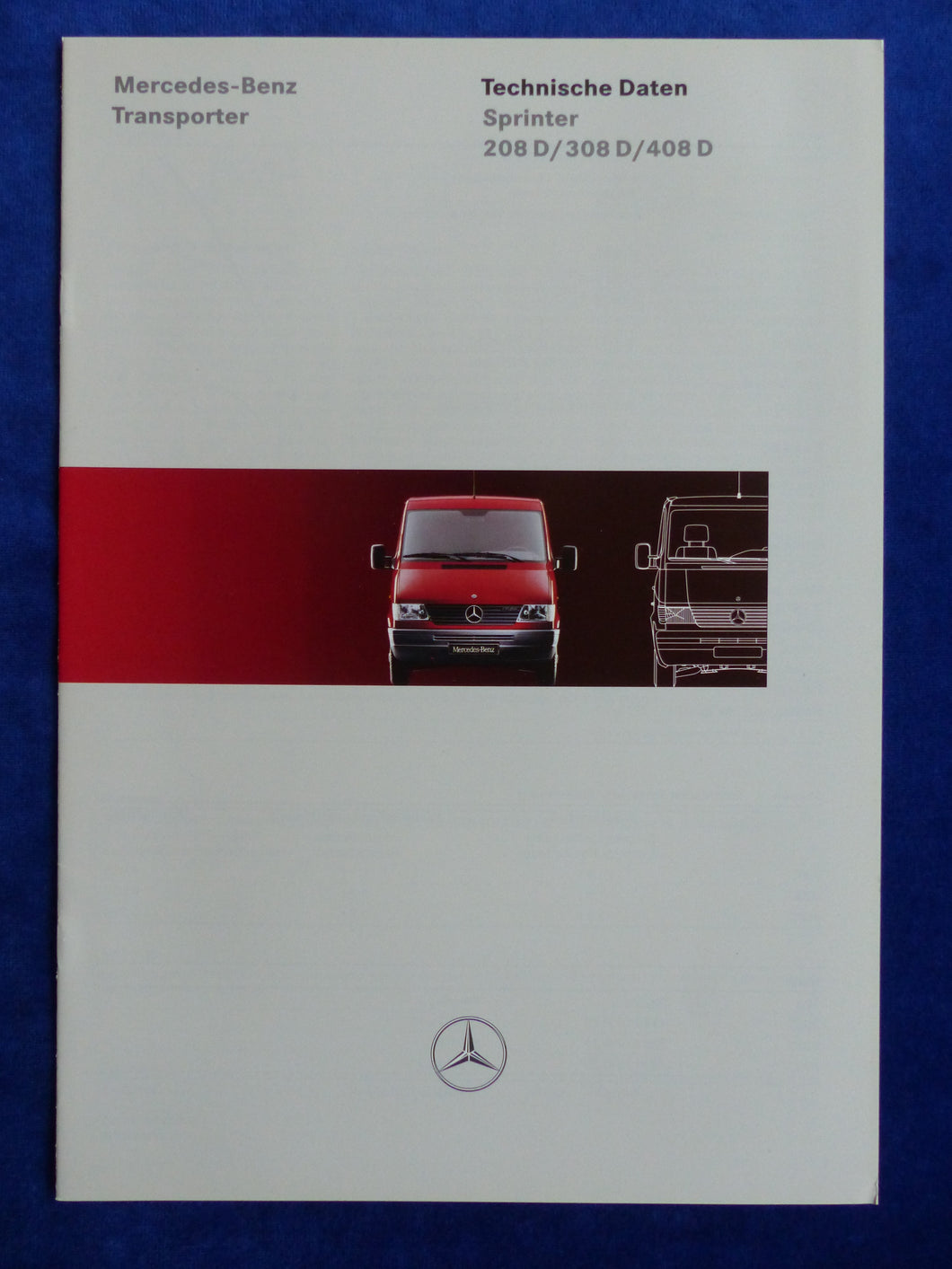 Mercedes-Benz Transporter Sprinter 208 308 408 D - Prospekt Brochure 08.1996