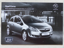 Lade das Bild in den Galerie-Viewer, Opel Corsa 111 Jahre GSi OPC - Preisliste MJ 2010 - Prospekt Brochure 11.2009
