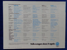 Lade das Bild in den Galerie-Viewer, VW 1978 Rabbit Dasher Scirocco Beetle Bus T2 Camper - US-Prospekt Brochure USA
