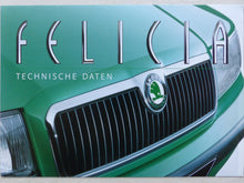 Lade das Bild in den Galerie-Viewer, Skoda Felicia Limousine Combi - Technische Daten MJ 1999 - Prospekt 08.1998
