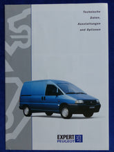 Lade das Bild in den Galerie-Viewer, Peugeot Expert 220C - Daten &amp; Ausstattungen MJ 1996 - Prospekt Brochure 11.1995
