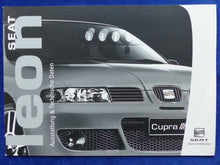 Lade das Bild in den Galerie-Viewer, Seat Leon Cupra - Daten &amp; Ausstattungen MJ 2004 - Prospekt Brochure 09.2003
