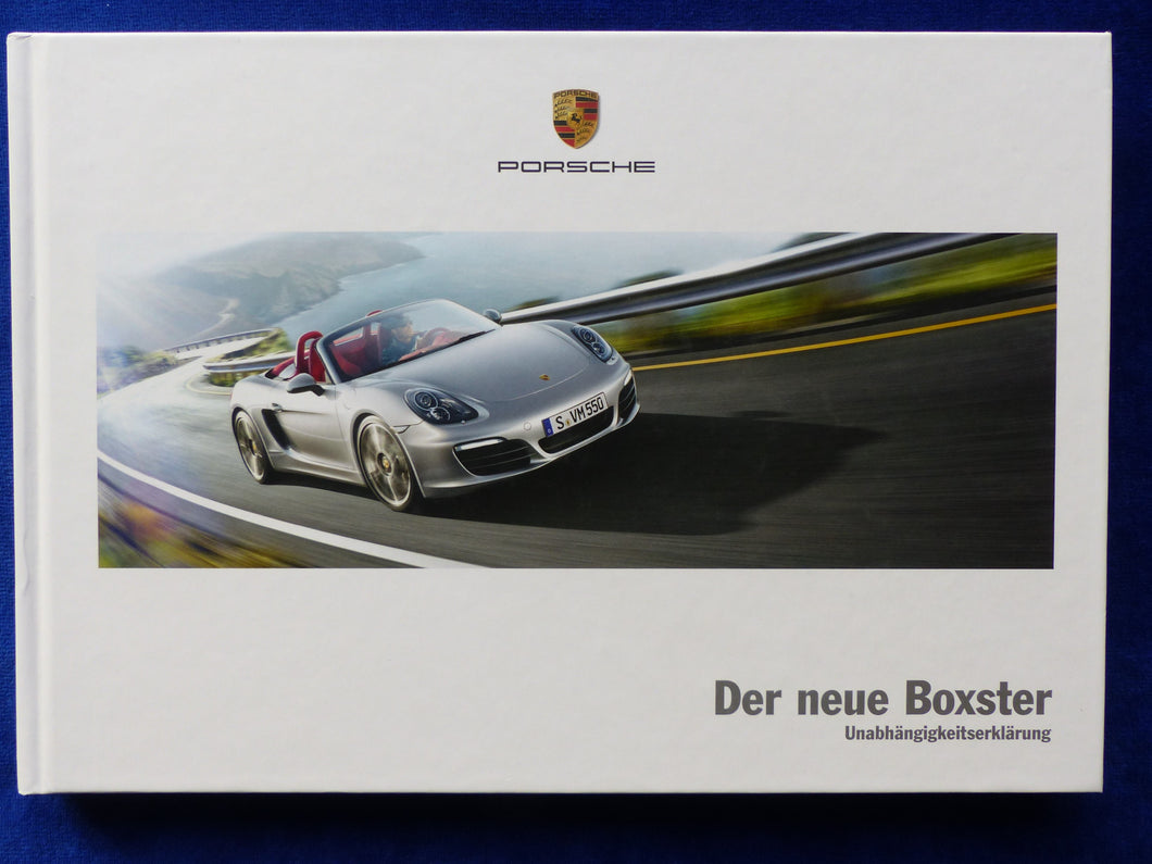 Porsche Boxster S Typ 981 MJ 2012 - Hardcover Prospekt Brochure 11.2011
