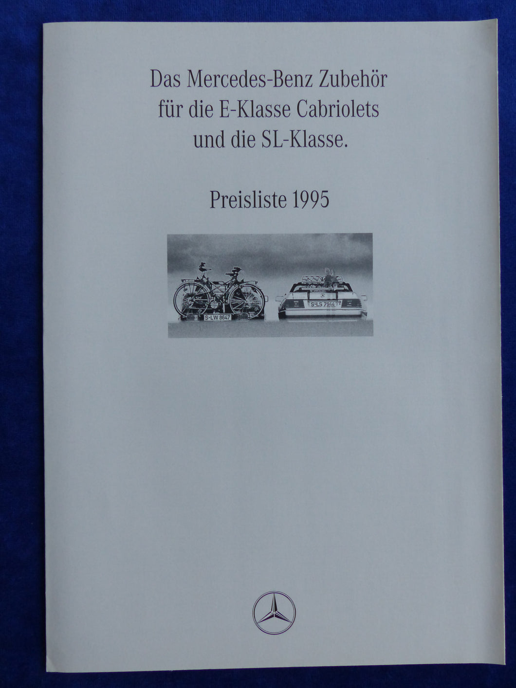 Mercedes Zubehör E-Klasse Cabrios & SL - Preisliste - Prospekt Brochure 01.1995