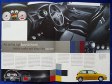 Lade das Bild in den Galerie-Viewer, Seat Ibiza Cupra MJ 2001 - Prospekt Brochure 06.2000
