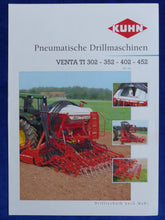 Lade das Bild in den Galerie-Viewer, Kuhn Venta TI 302 452 Drillmaschinen - Prospekt Brochure 10.1998
