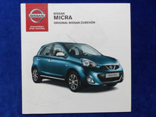 Lade das Bild in den Galerie-Viewer, Nissan Micra Zubehör MJ 2014 - Prospekt Brochure 08.2013
