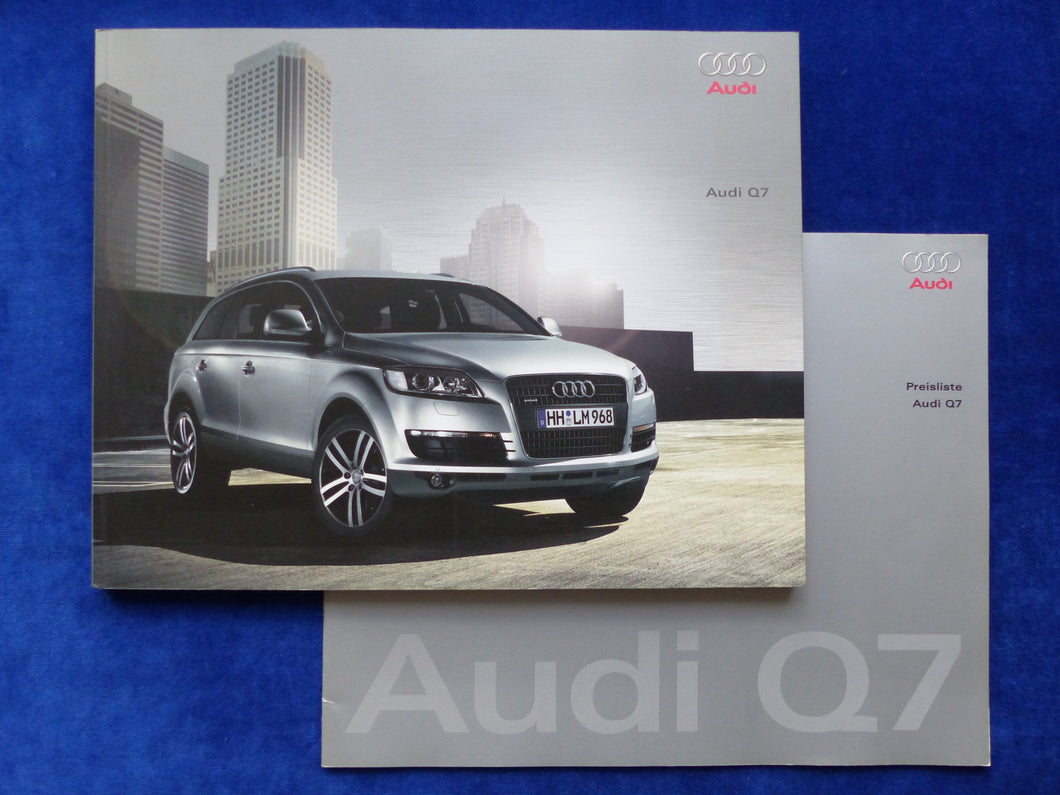 Audi Q7 FSI TDI quattro MJ 2008 - Prospekt Brochure + Preisliste 03.2008