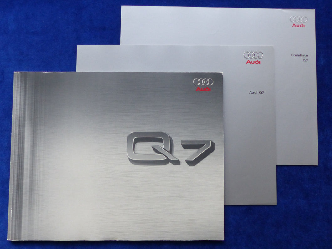 Audi Q7 FSI TDI quattro MJ 2006 - Prospekt Brochure + Daten + Preisliste 09.2005