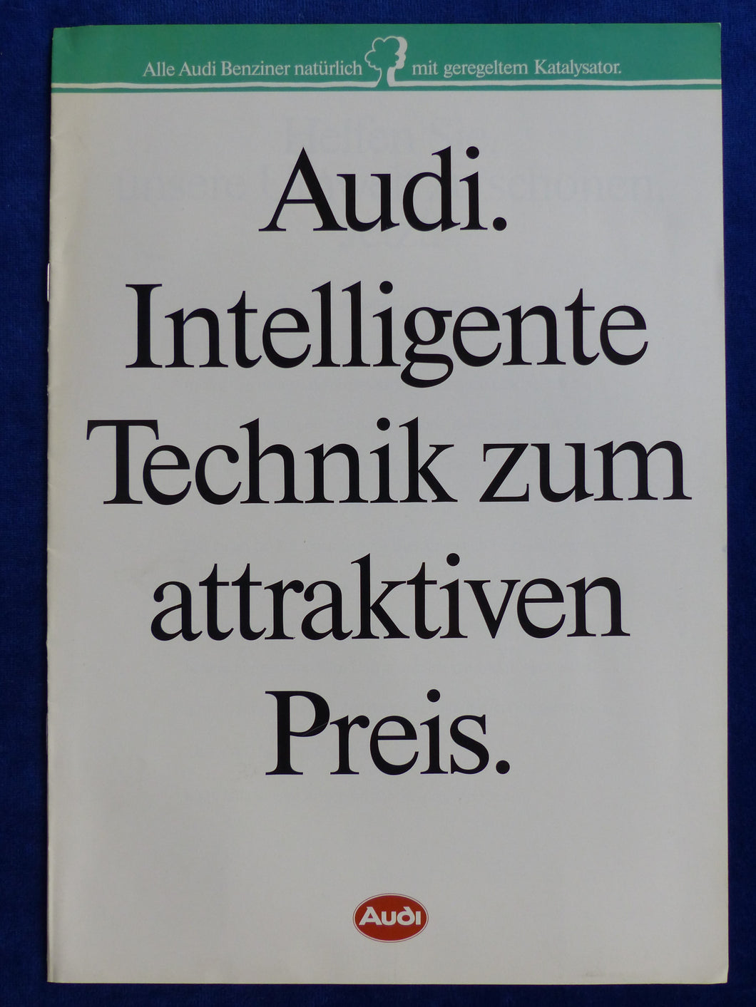Audi 80 100 Avant quattro Benziner Katalysator 1990 - Prospekt Brochure 08.1989