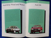Lade das Bild in den Galerie-Viewer, Audi 80 100 Avant quattro Benziner Katalysator 1990 - Prospekt Brochure 08.1989
