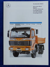 Lade das Bild in den Galerie-Viewer, Mercedes-Benz LKW Kipper 1726 AK - Prospekt Brochure 03.1990
