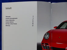 Lade das Bild in den Galerie-Viewer, Porsche Exclusive Cayman S MJ 2008 - Hardcover Prospekt Brochure 06.2007
