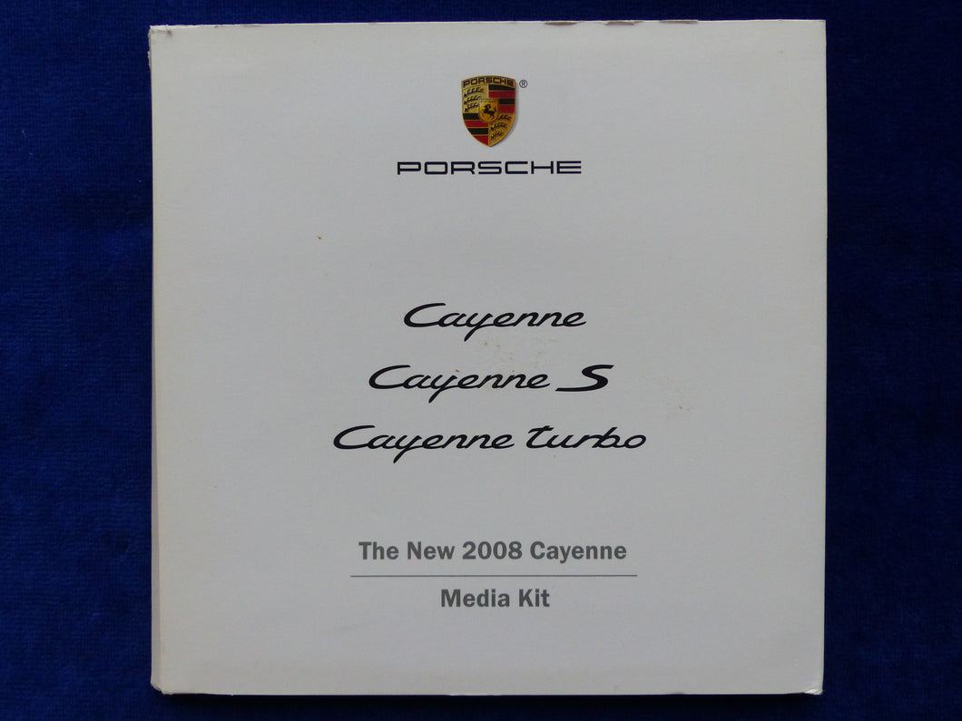 Porsche 2008 Cayenne Turbo RS Spyder - US Media Press Kit CD-ROM 2007 USA