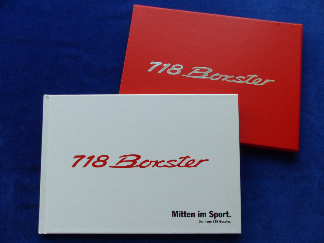 Porsche 718 Boxster S MJ 2016 - Hardcover Prospekt Brochure 12.2015 im Schuber