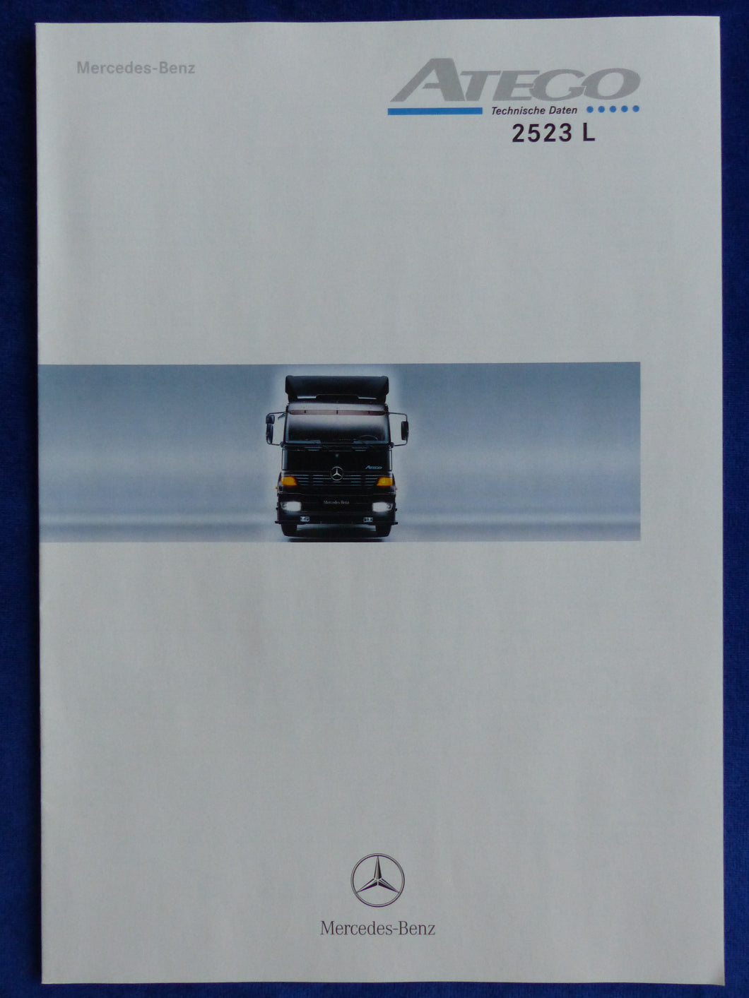 Mercedes-Benz Atego 2523 - Technische Daten MJ 2000  - Prospekt Brochure 08.1999