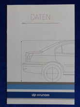 Lade das Bild in den Galerie-Viewer, Hyundai Elantra - Preisliste MJ 2004 - Prospekt Brochure 10.2003
