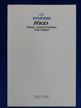 Lade das Bild in den Galerie-Viewer, Hyundai H100 Kastenwagen MJ 1997 - Prospekt Brochure + Preisliste 10.1996
