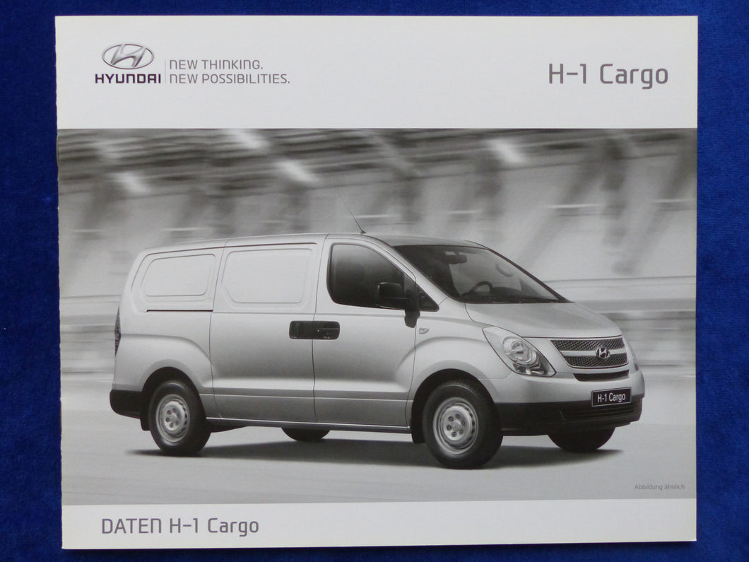 Hyundai H-1 Cargo - Preisliste - Prospekt Brochure 04.2015