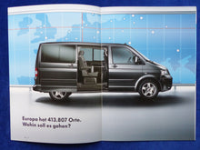 Lade das Bild in den Galerie-Viewer, VW Bus T5 Multivan Cruise Sondermodell MJ 2006 - Prospekt + Preisliste 01.2006
