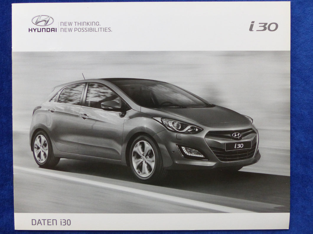 Hyundai i30 - Preise & Daten - Prospekt Brochure 02.2013