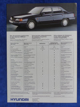 Lade das Bild in den Galerie-Viewer, Hyundai Sonata 2400 GLSi - Prospekt Brochure 1992 Schweiz
