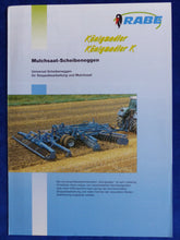 Lade das Bild in den Galerie-Viewer, Rabe Königsadler K Mulchsaat-Scheibeneggen - Prospekt Brochure 01.2000
