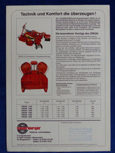 Lade das Bild in den Galerie-Viewer, SAUERBURGER Unterstock Mulchgerät Orion - Prospekt Brochure 90er
