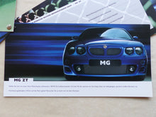 Lade das Bild in den Galerie-Viewer, MG Rover Sportlimousinen MG ZR ZS ZT - Prospekt Brochure 03.2001
